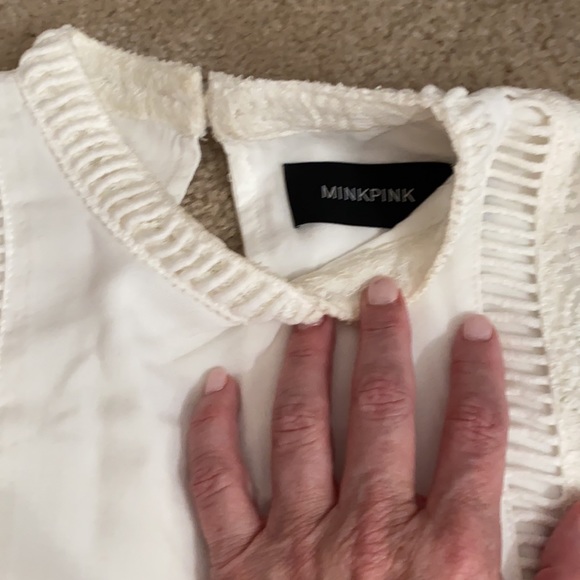 Small, long-sleeve, lace detailing by MinkPink - Picture 2 of 4